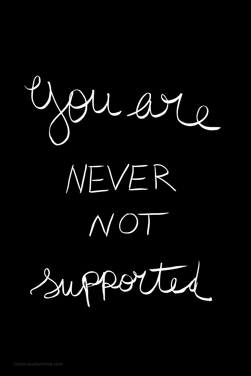 You are never not supported Jennifer Armbrust meditation by Conscious by Chloé