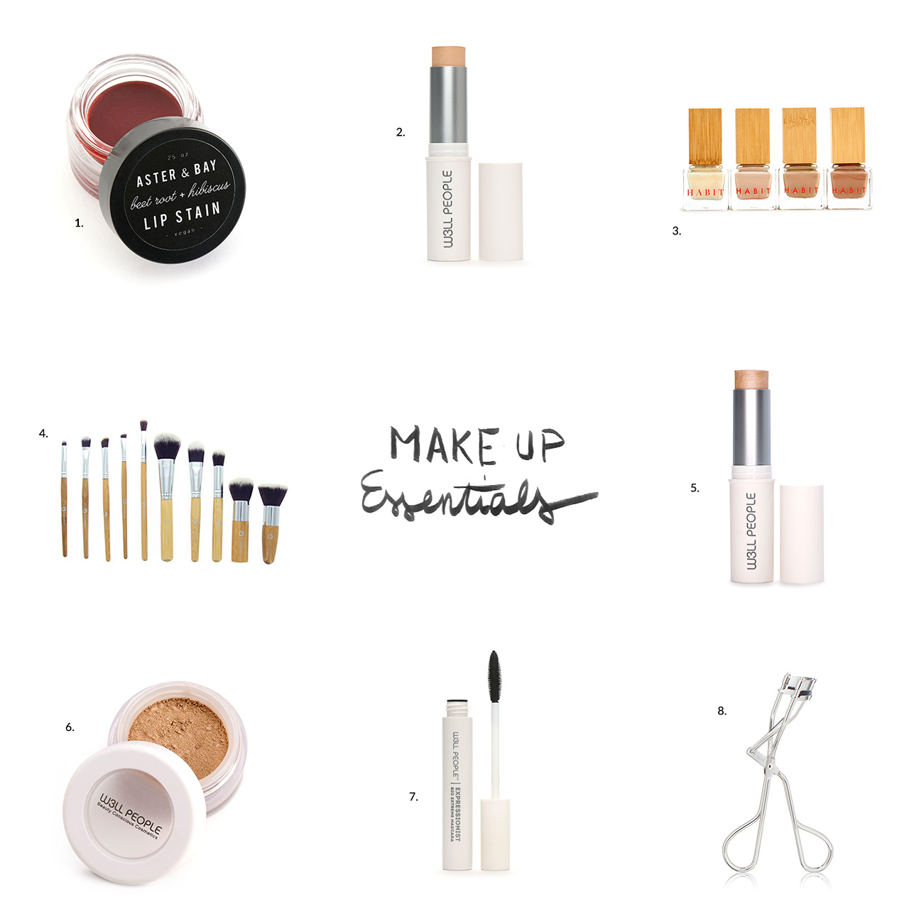 Natural make up essentials by Conscious by Chloé