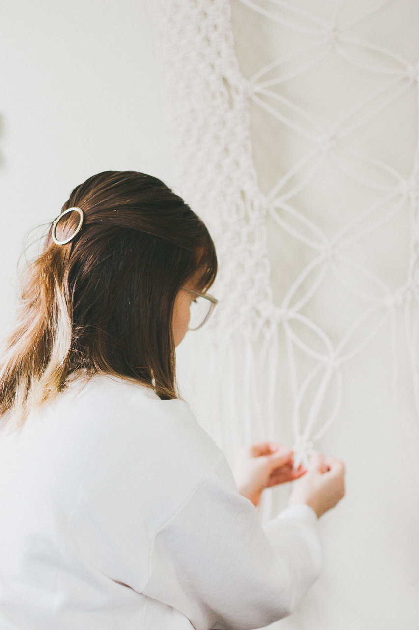 Macrame plant holder by Conscious by Chloé
