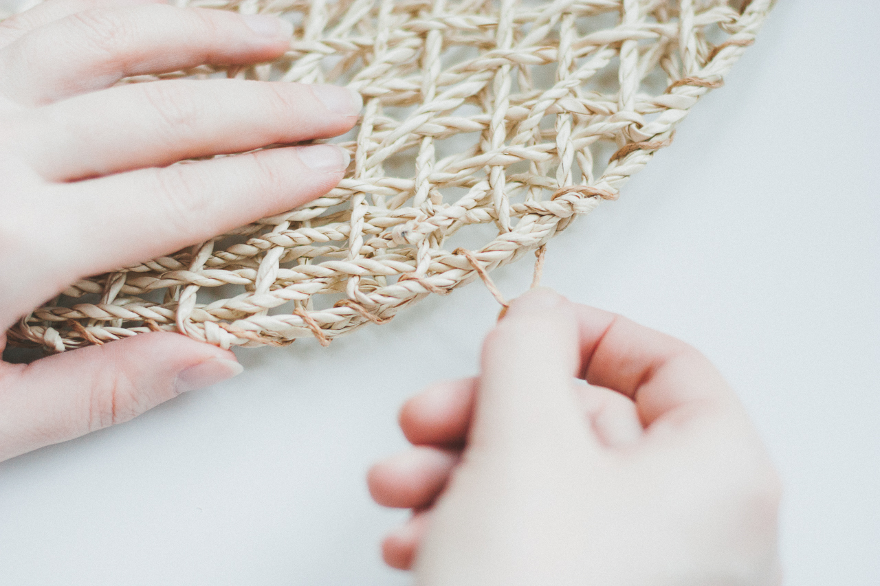A Budget-Friendly Ikea Hack Straw Bag DIY by Conscious by Chloé