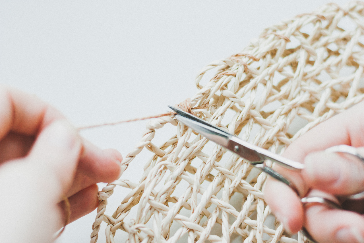 A Budget-Friendly Ikea Hack Straw Bag DIY by Conscious by Chloé