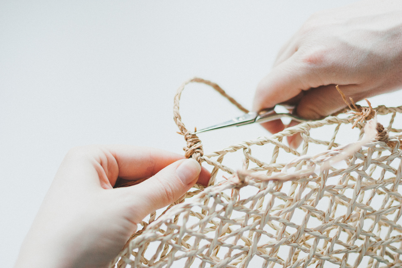 A Budget-Friendly Ikea Hack Straw Bag DIY by Conscious by Chloé