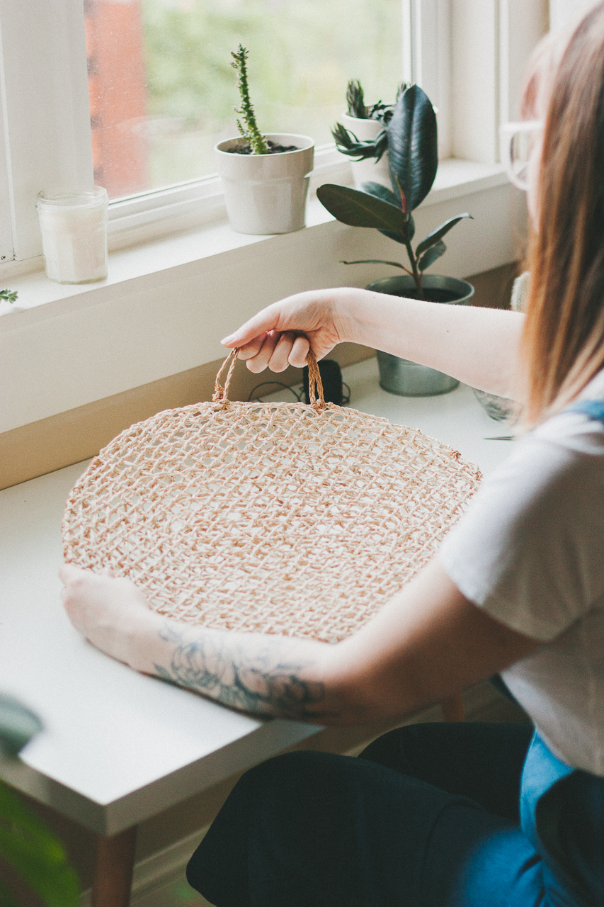 A Budget-Friendly Ikea Hack Straw Bag DIY by Conscious by Chloé