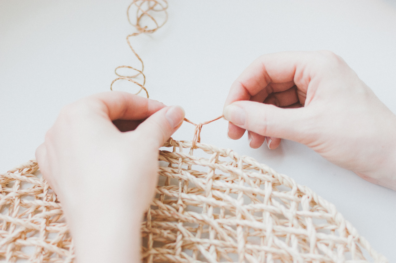 A Budget-Friendly Ikea Hack Straw Bag DIY by Conscious by Chloé