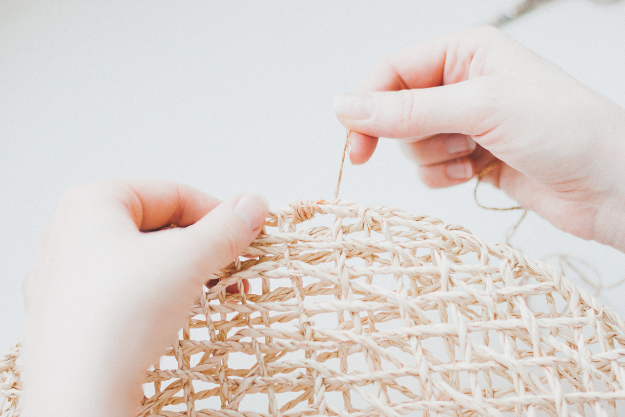 A Budget-Friendly Ikea Hack Straw Bag DIY by Conscious by Chloé