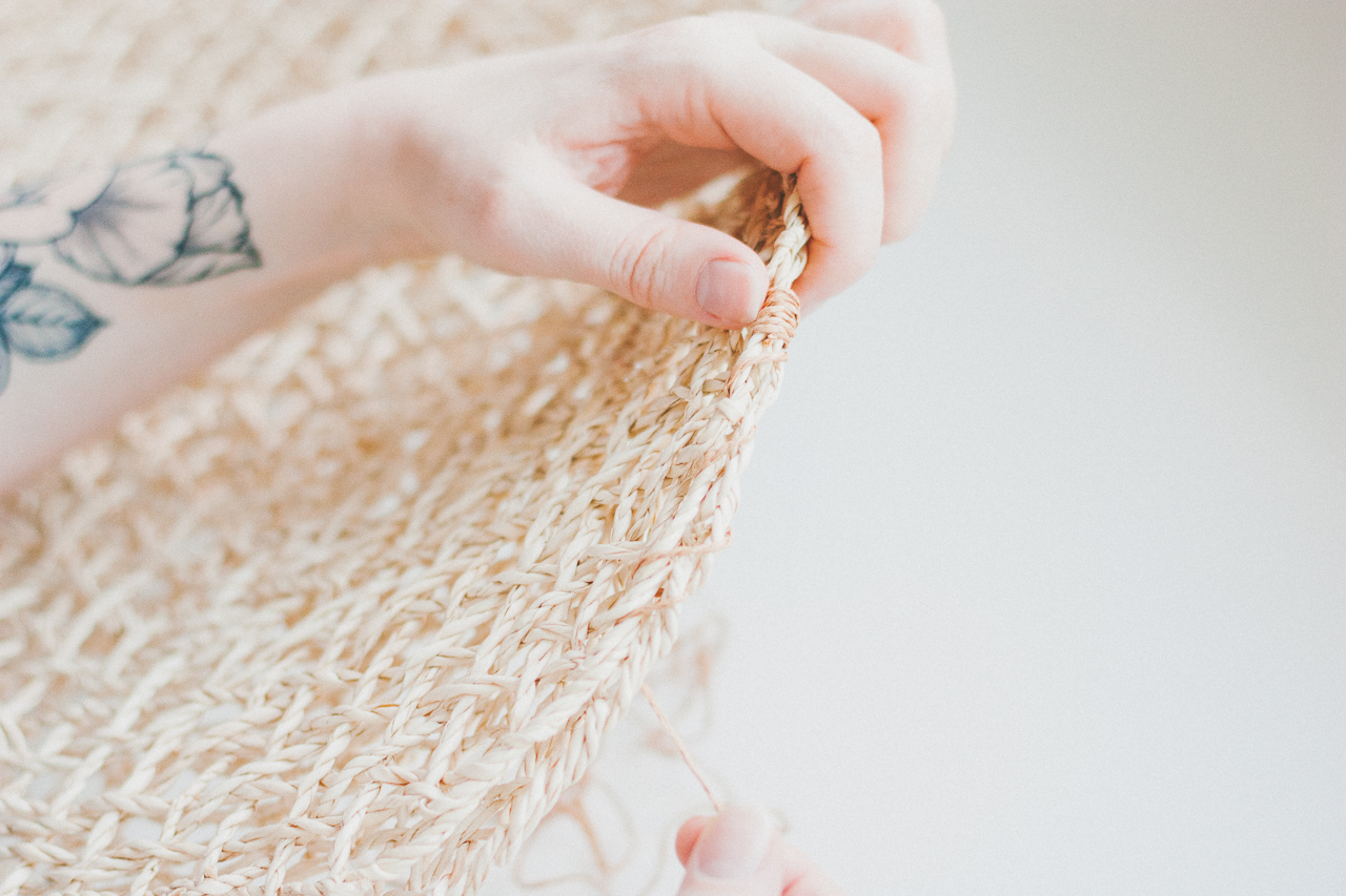A Budget-Friendly Ikea Hack Straw Bag DIY by Conscious by Chloé