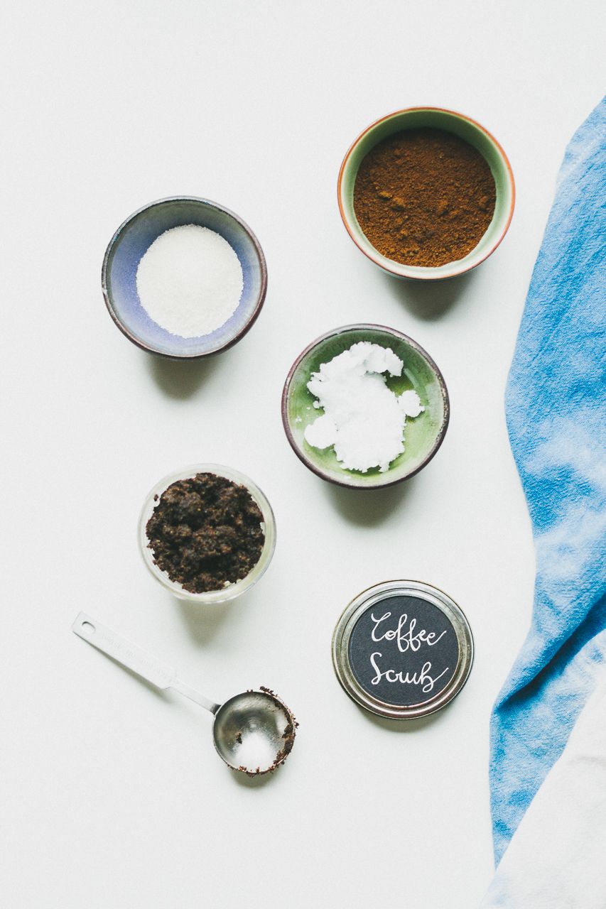 Make your Own Simple & Zero Waste Coconut & Coffee Body & Face Scrub by Conscious by Chloé