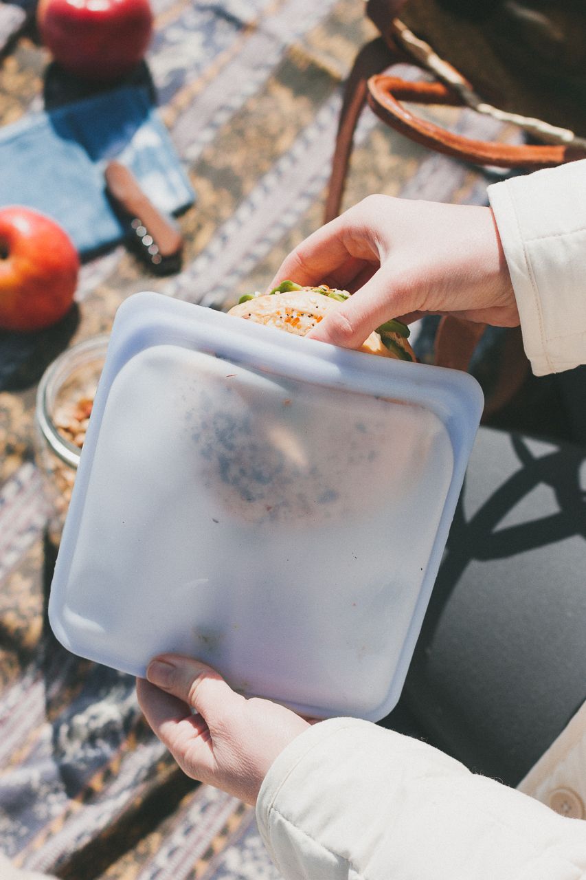 Stasher Zero Waste Reusable Silicone Bags for a Zero Waste Lunch by Conscious by Chloé