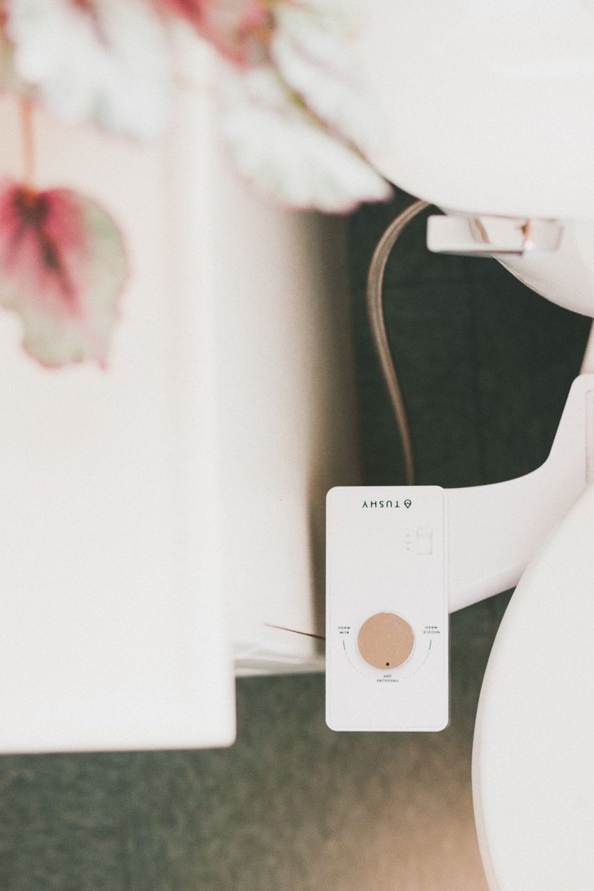 Tushy Classic White Silver Bidet by Conscious by Chloé