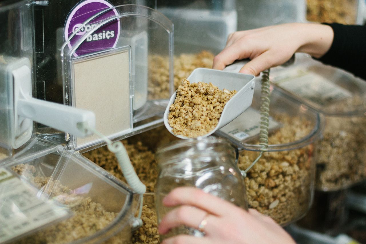 Bulk Aisle Alberta Coop Zero Waste Portland Oregon