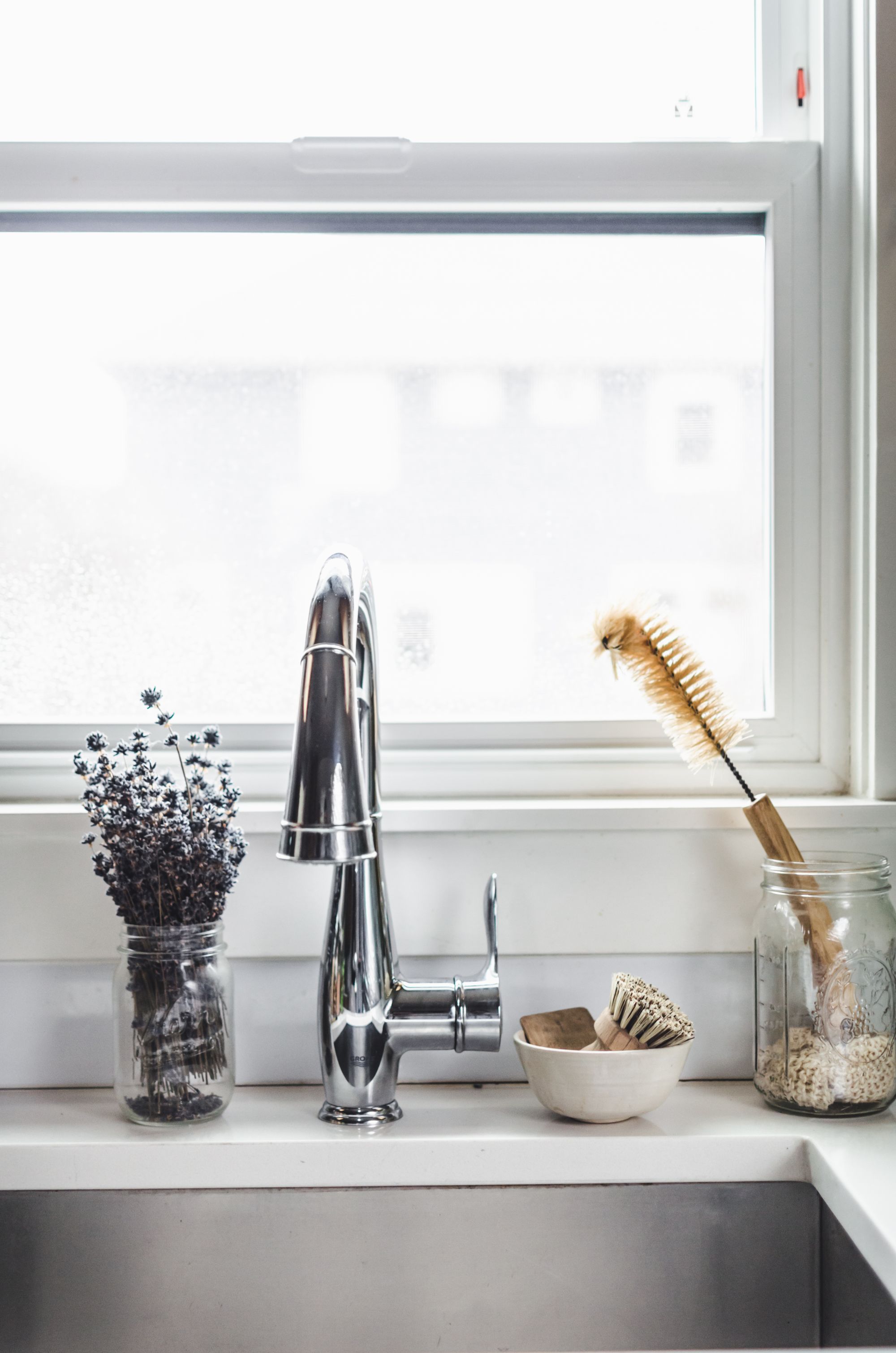 Zero Waste Wooden Dish Brush by Secret Supper for Conscious by Chloé