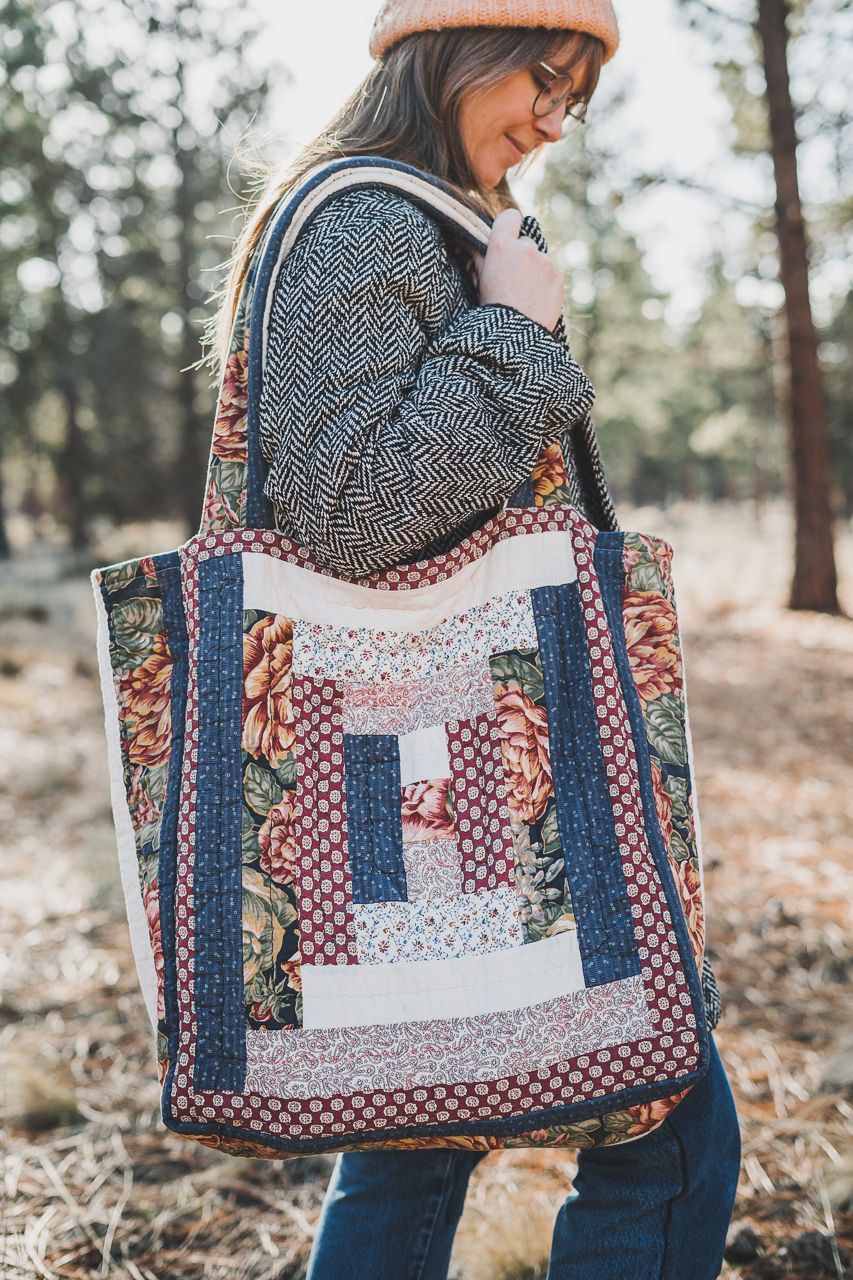 Quilt Oversized Market Tote Bag by Conscious by Chloé