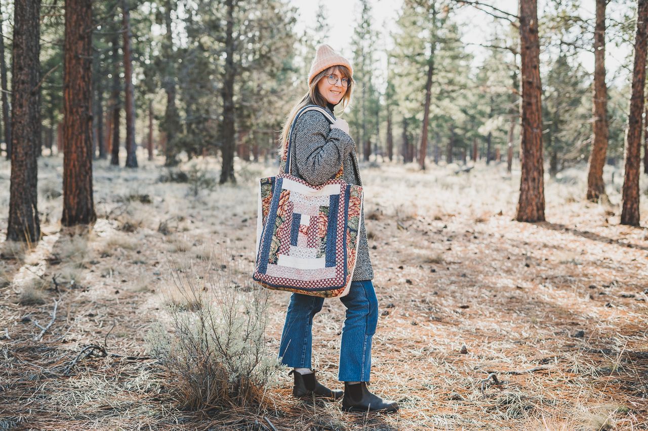 Quilt Oversized Market Tote Bag by Conscious by Chloé