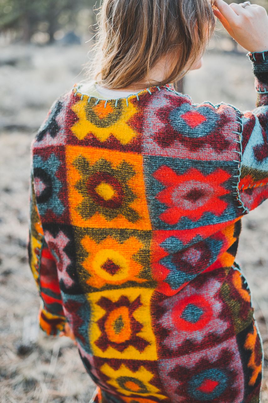 An Erin Blanket St8ment Coat Pattern Review by Conscious by Chloé