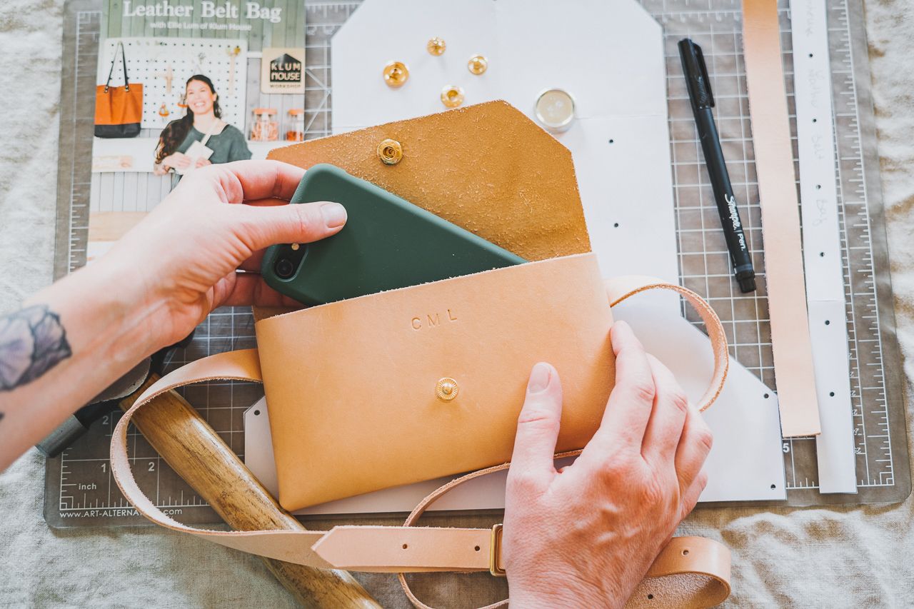 Balboa Leather Belt Bag Workshop Kit with Klum House and The Crafter's Box by Conscious by Chloé