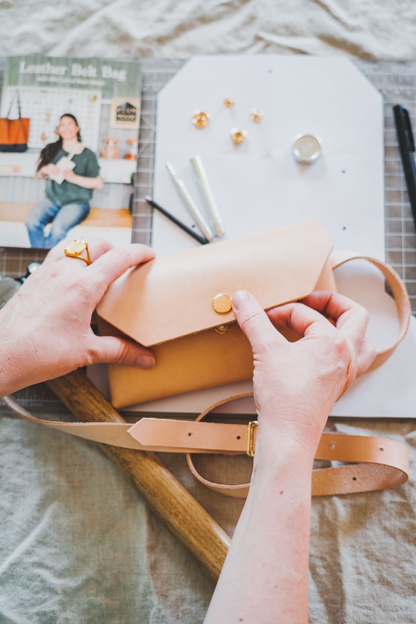 Balboa Leather Belt Bag Workshop Kit with Klum House and The Crafter's Box by Conscious by Chloé
