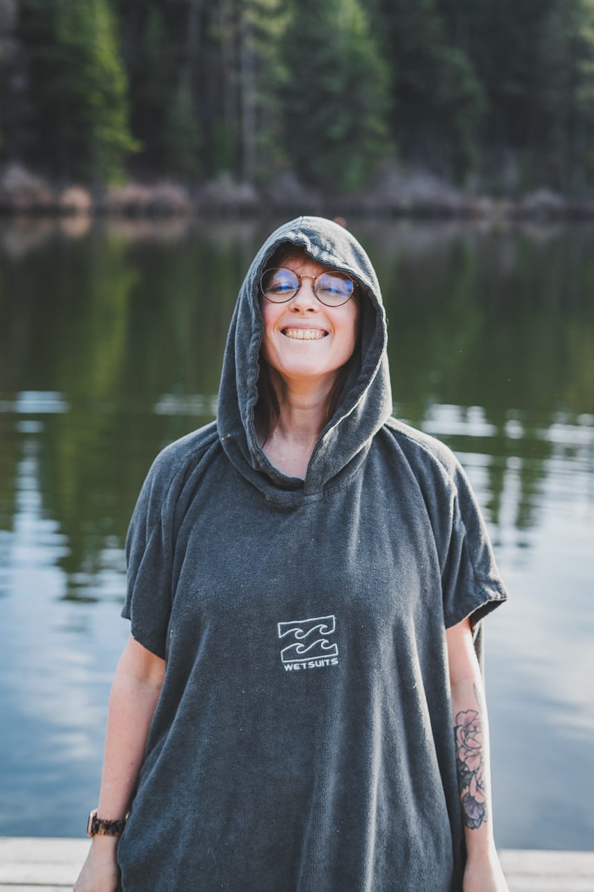 January First Cold Plunge at Suttle Lake Oregon Suttle Lodge Pontoon by Conscious by Chloé