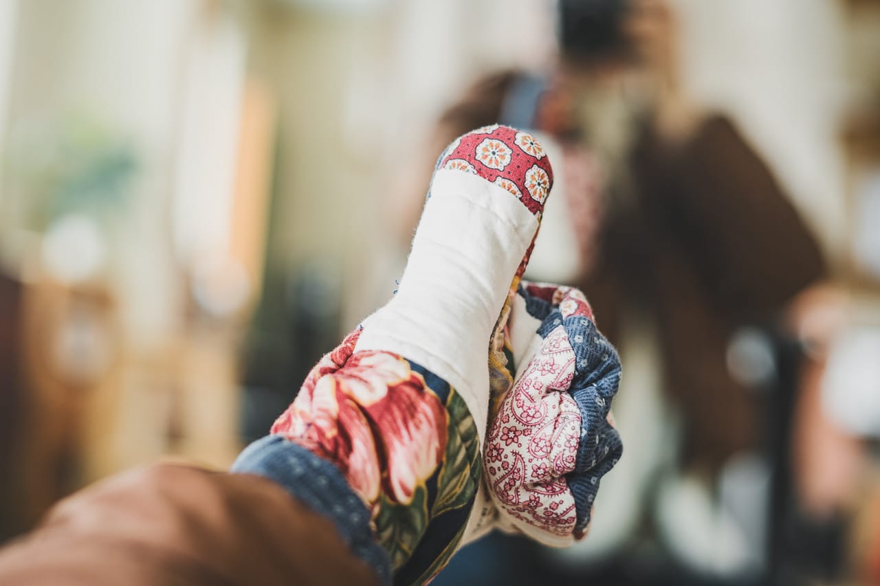 グラフペーパー PERTEX UNLIMITED Quilted Mittens Upcycled Quilt Mittens with Elastic Wrist DIY