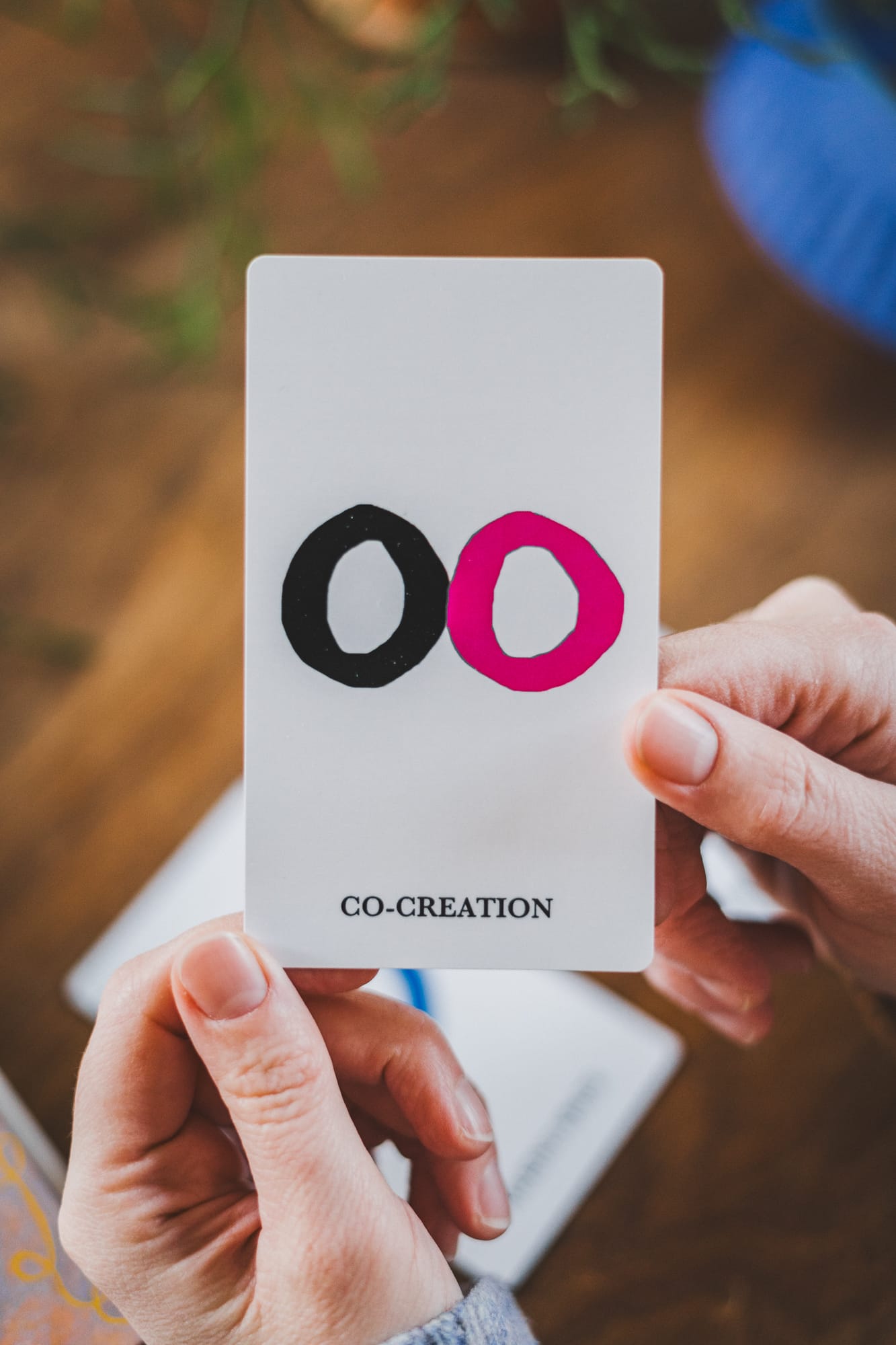 Co-creation card from The Minimalist Oracle Deck by Rachel Lieberman
