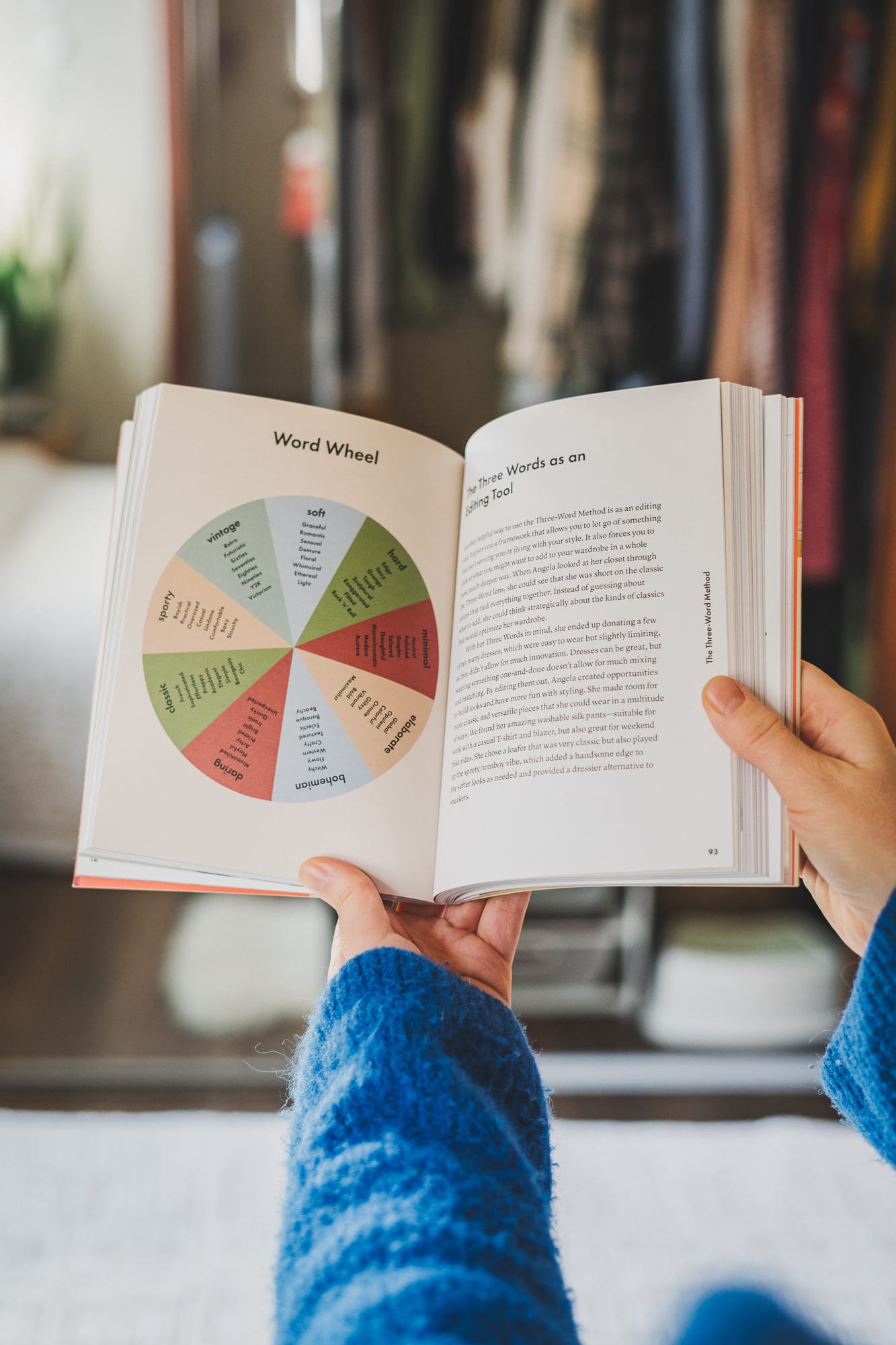 The Word Wheel page from Allison Bornstein's book Wear It Well