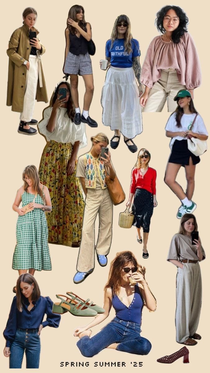 Spring Summer 2025 Pinterest Collage
